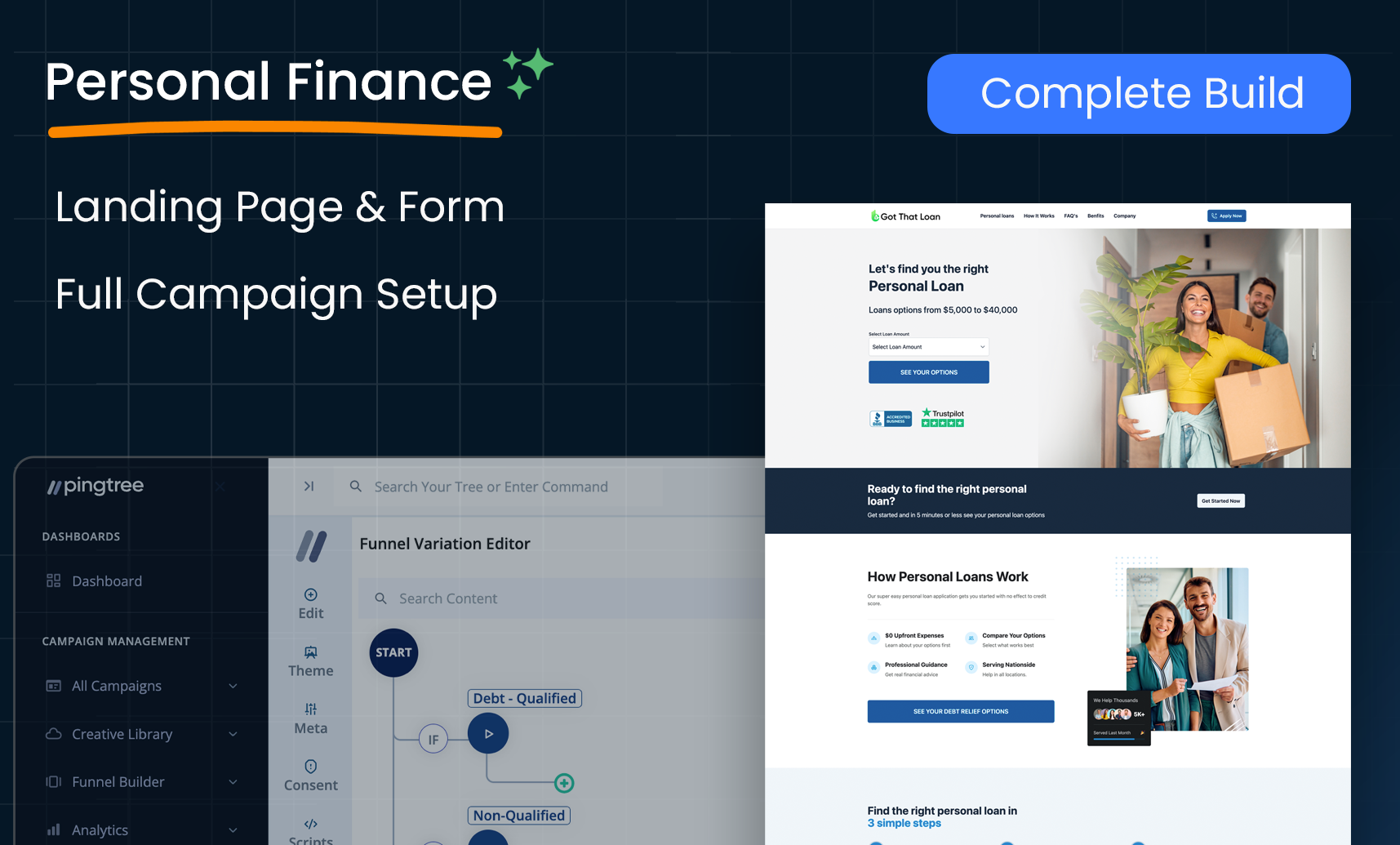 Build a complete Motor Vehicel Accident lead generation flow